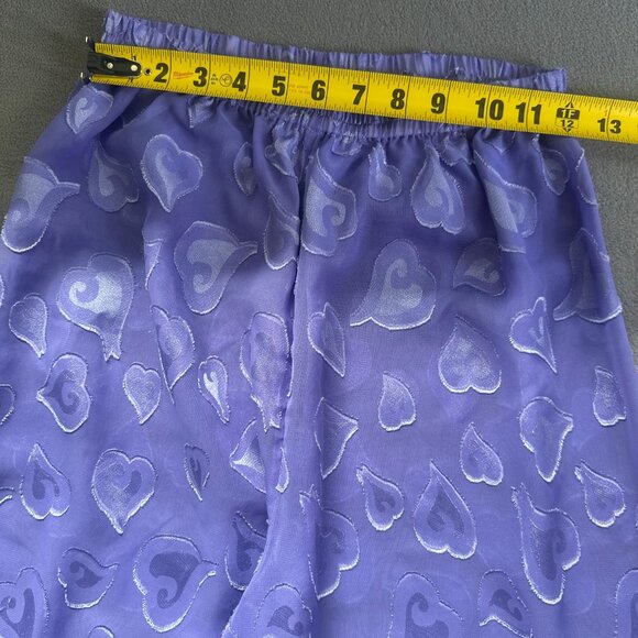 Vintage Victoria’s Secret Sheer Purple Heart Pajama Set | Coquette Y2K Soft Girl - Picture 12 of 15